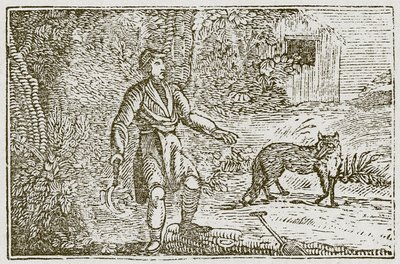 Räven och lantmannen (gravyr) av English School