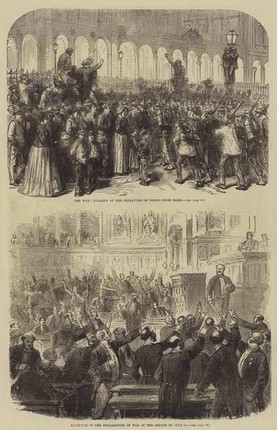Det fransk-preussiska kriget (gravyr) av English School