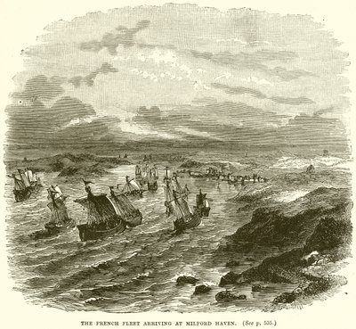 Den franska flottan anländer till Milford Haven av English School