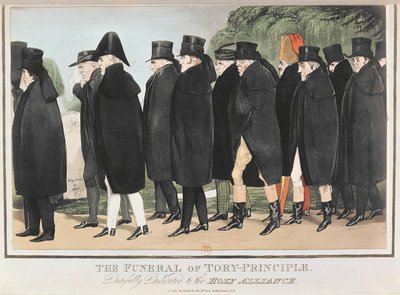 The Funeral of Tory Principe, c. april 1827 (färggravyr) av English School