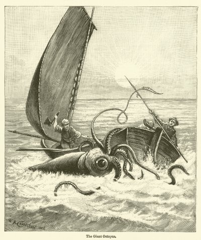 The Giant Octopus (gravyr) av English School