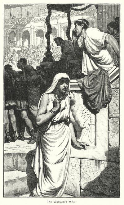 Gladiatorns hustru (gravyr) av English School