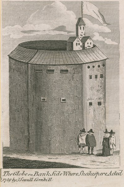 The Globe on Bankside, London, där William Shakespeare agerade av English School