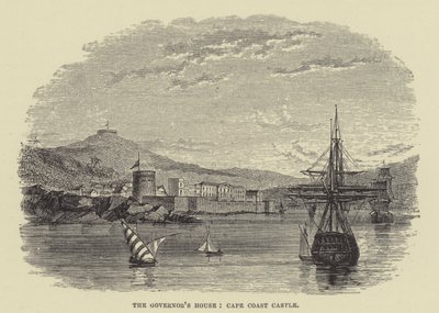 Guvernörens hus, Cape Coast Castle (gravyr) av English School