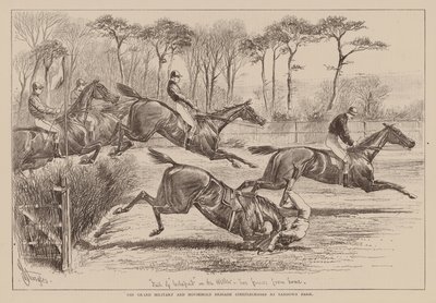 The Grand Military and Household Brigade Steeplechases vid Sandown Park (gravyr) av English School