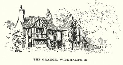 The Grange, Wickhamford (litografi) av English School