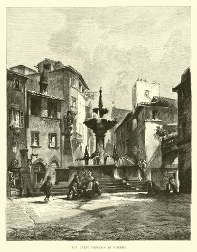 Stora fontänen i Viterbo av English School