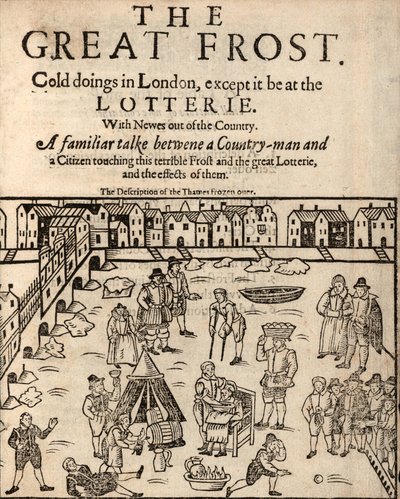 The Great Frost, London, 1608 av English School