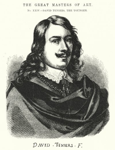 De stora mästarna i konst, David Teniers, den yngre (gravyr) av English School