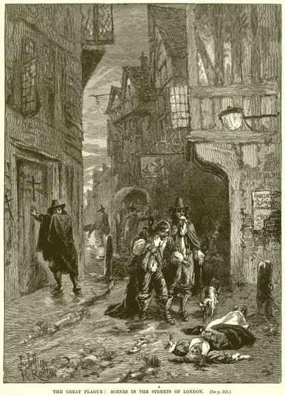 The Great Plague: Scenes in the Streets of London av English School