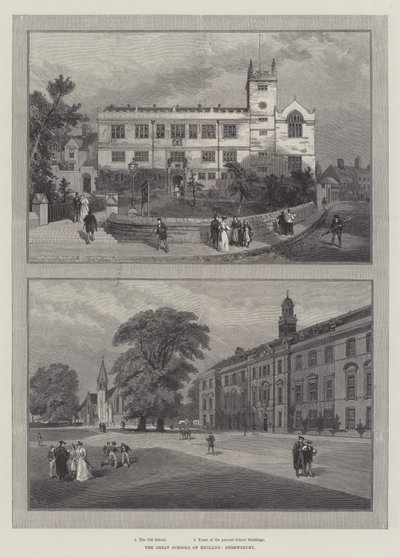 The Great Schools of England, Shrewsbury (gravyr) av English School