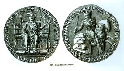 Edward I:s stora sigill (1239-1307) av English School