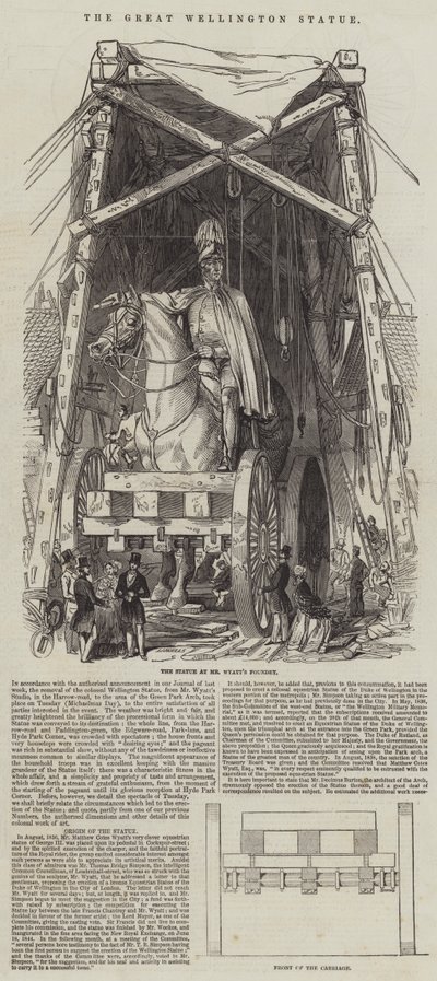 The Great Wellington Statue (gravyr) av English School