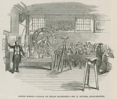 Greenwich Royal Hospital Schools; Lägre skolan: Lektion om ångmaskiner av English School