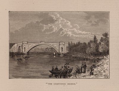 "The Grosvenor Bridge" (gravyr) av English School