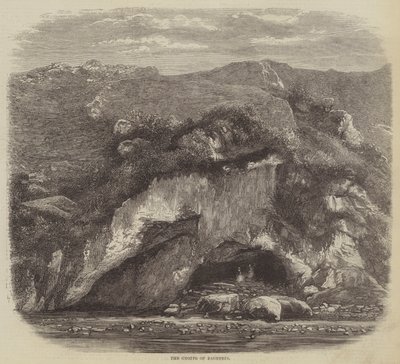 Bagneres grotta (gravyr) av English School
