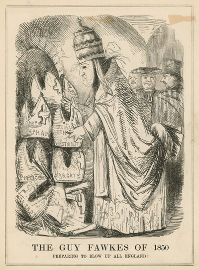 Guy Fawkes från 1850 av English School
