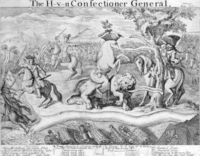 H- V- N Konditorgeneralen, c.1743 av English School