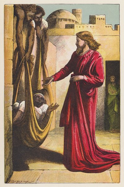 The Healer (färglitografi) av English School