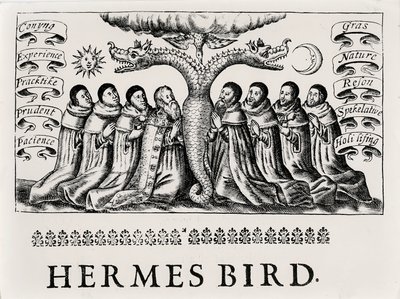 The Hermes Bird, från Theatrum Chemicum, 1652 av English School