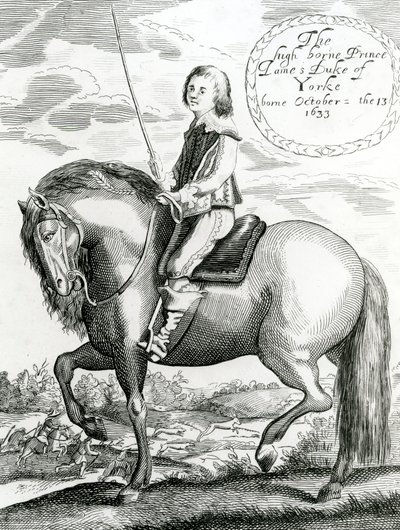 The High Borne Prince James Duke of Yorke, 1640-50 av English School