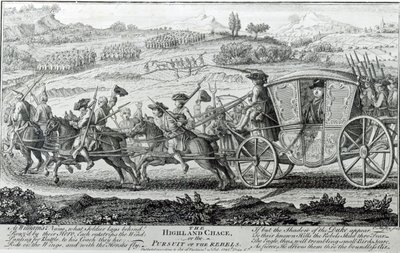 The Highland Chase, 21 februari 1745 av English School
