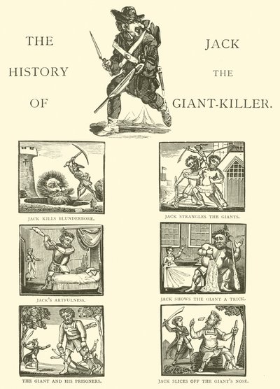 Historien om Jack The Giant Killer (träsnitt) av English School