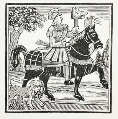 The History of Guy, Earl of Warwick, illustration från Chap-books of the Eighteenth Century av John Ashton, pub. 1882 av English School