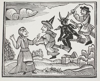 The History of Mother Shipton, illustration från Chap-books of the artonde århundrade av John Ashton, pub. 1882 av English School
