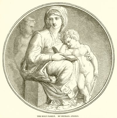 Den heliga familjen. Av Michael Angelo av English School