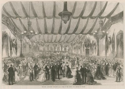 Den ärade artillerikompaniets bal ges till prinsen och prinsessan av Wales av English School
