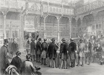 The House of Commons: Swearing-In of the Members in 1857 av English School