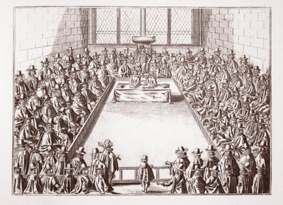 Underhuset, från ett tryck från 1648 av English School