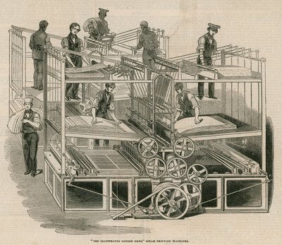 The Illustrated London News ångtryckmaskiner av English School