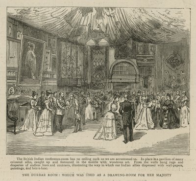 Imperial Institute: The Durbar Room, som användes som salong för Hennes Majestät av English School