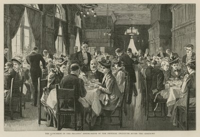 The Imperial Institute: Lunchen i Fellows-matsalen efter ceremonin av English School