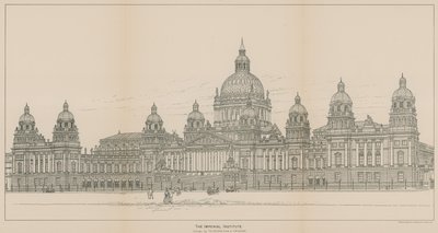 Imperial Institute, design av TN Deane och TM Deane av English School