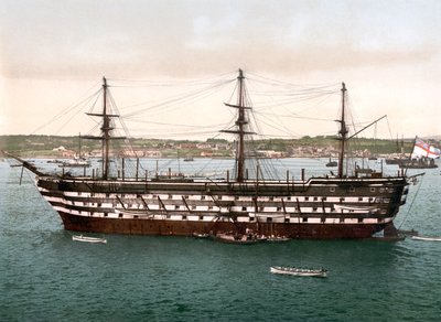 The Impregnable, Plymouth (handfärgat foto) av English School