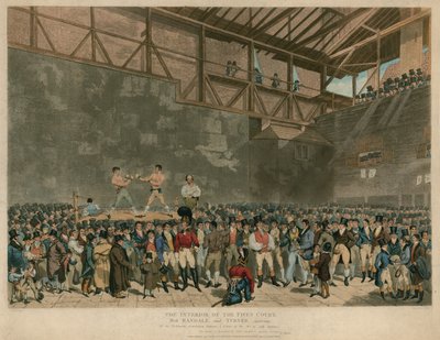 The Interior of the Fives Court, med Randal och Turner sparring av English School