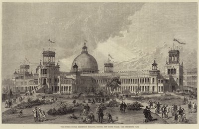 International Exhibition Building, Sydney, New South Wales (gravyr) av English School