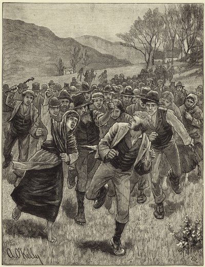 Irish Land League agitation av English School