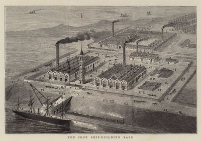 The Iron Ship-Building Yard (gravyr) av English School