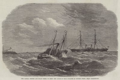 The Jackal Tender and Boats kommer att möta American Mail Steamer vid Roche