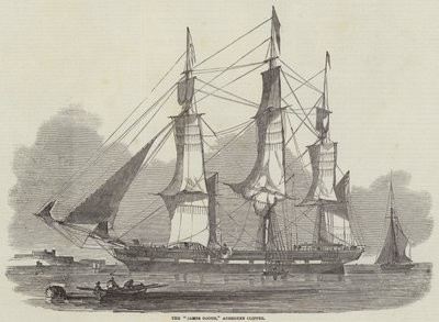 "James Booth," Aberdeen Clipper (gravyr) av English School