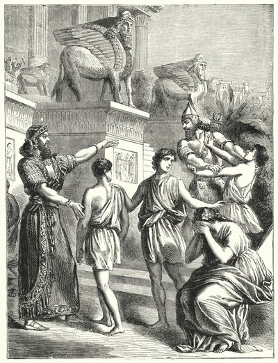 Judarna i Babylon (gravyr) av English School
