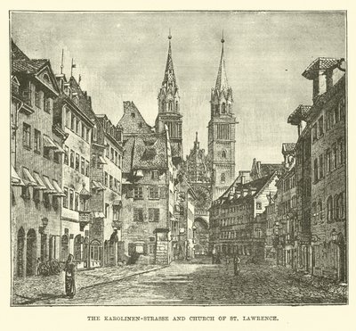 Karolinen-Strasse och St Lawrence-kyrkan av English School