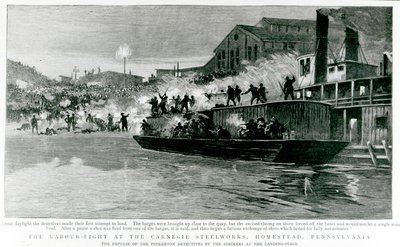 Labour-Fight at the Carnegie Steelworks, Homestead, Pennsylvania, från 