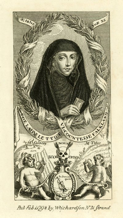 The Lady Lettice, Viscountess Falkland av English School