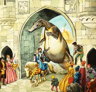 Damen och draken av English School