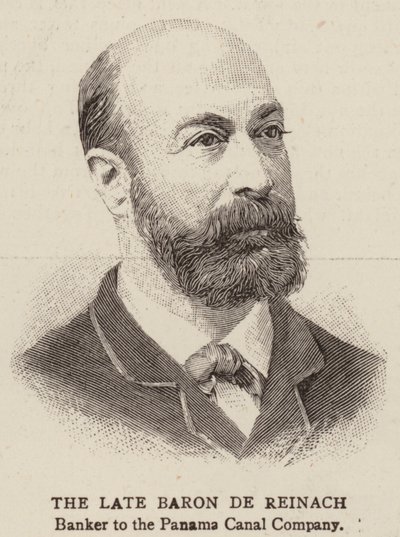 Den framlidne baronen de Reinach (gravyr) av English School